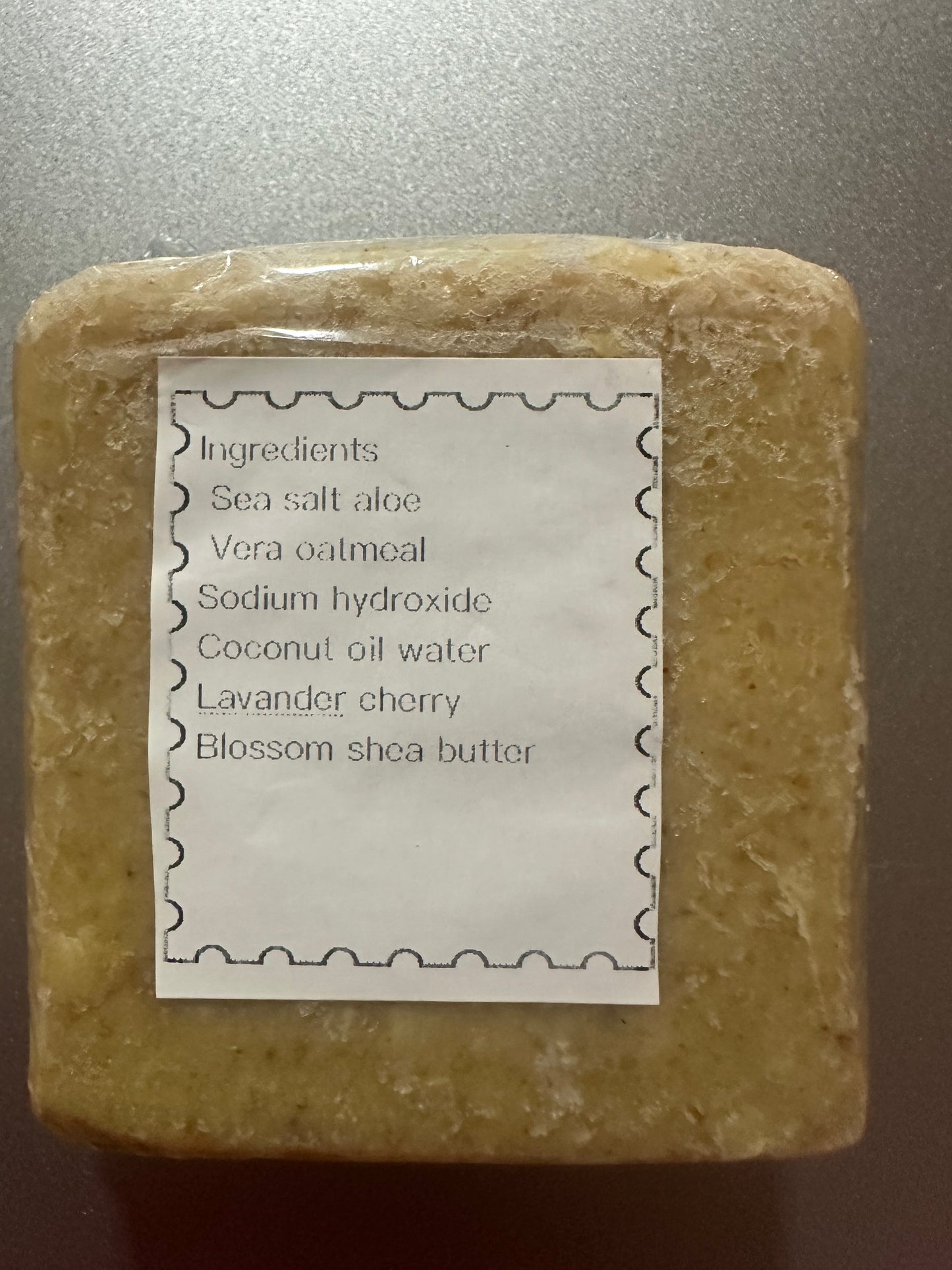 Sea salt aloe oatmeal &turmeric bar soap