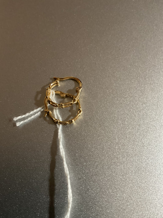 Hoop hardware earrings